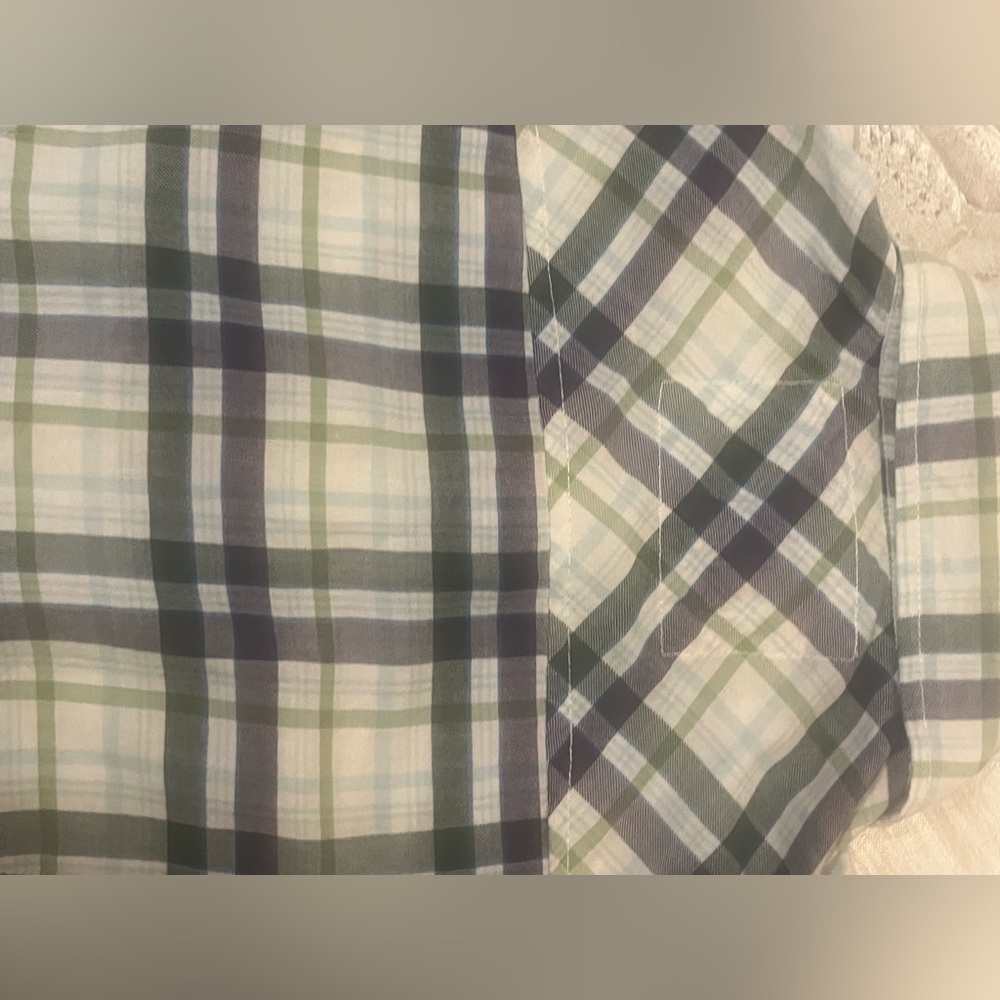 Aeropostale 2010 Green & Purple Y2K Western Long Sleeve Flannel Button Up Size S - Picture 15 of 16